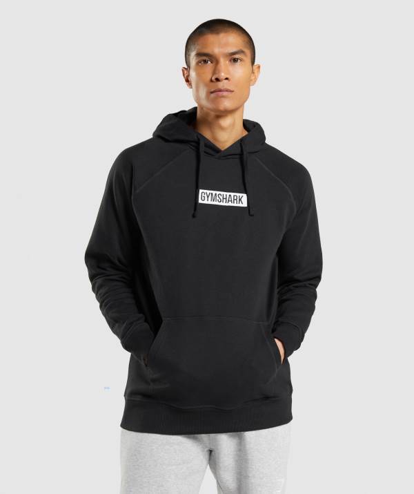 Panske Mikiny S Kapucňou Gymshark Central Čierne | WL1249357